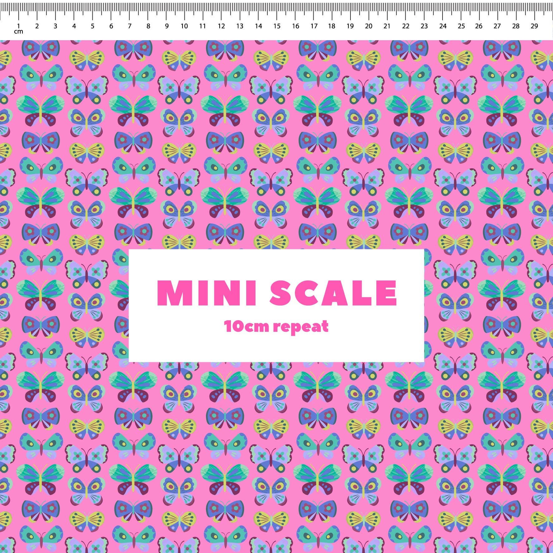 Happy Butterflies (Pink) Preorder Fabric by New Kid Club