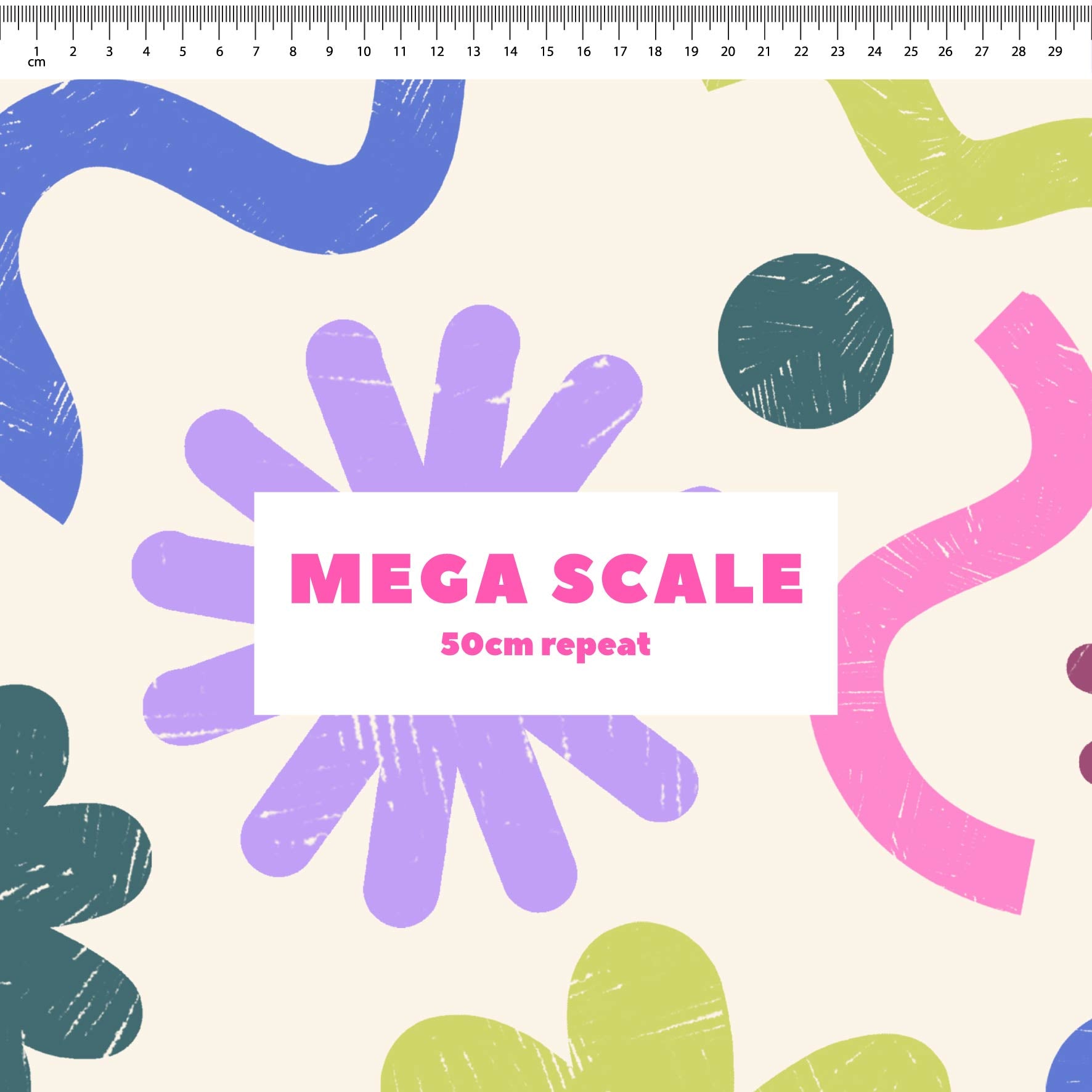 Happy Floral (Cream) Preorder Fabric by New Kid Club