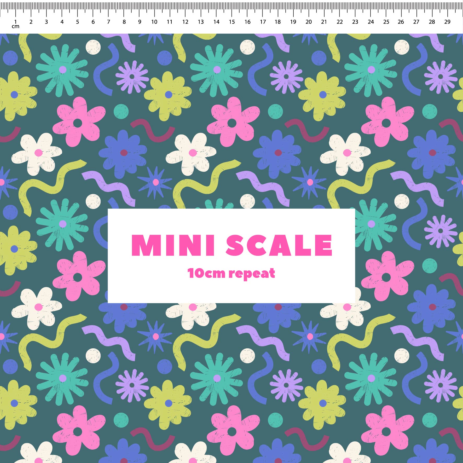 Happy Floral (Dusty Green) Preorder Fabric by New Kid Club