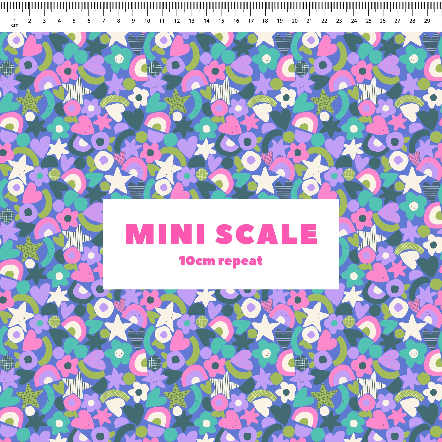 Happy Terrazzo (Blue) Preorder Fabric by New Kid Club