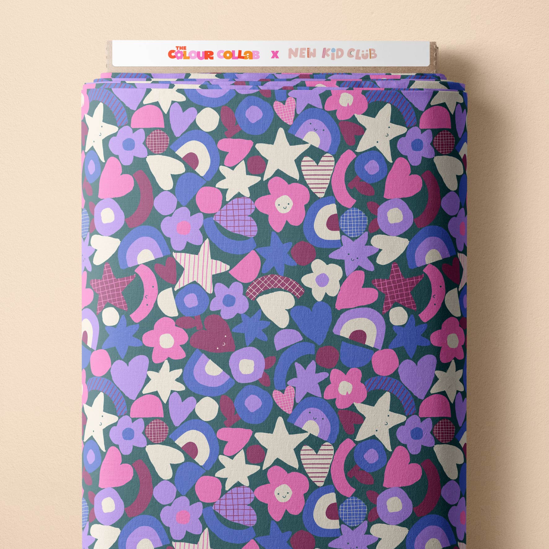 Happy Terrazzo (Dusty Green) Preorder Fabric by New Kid Club