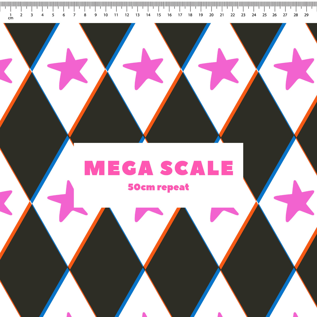 Harlequin (Pink) Preorder Fabric by Sue-Ching Lascelles