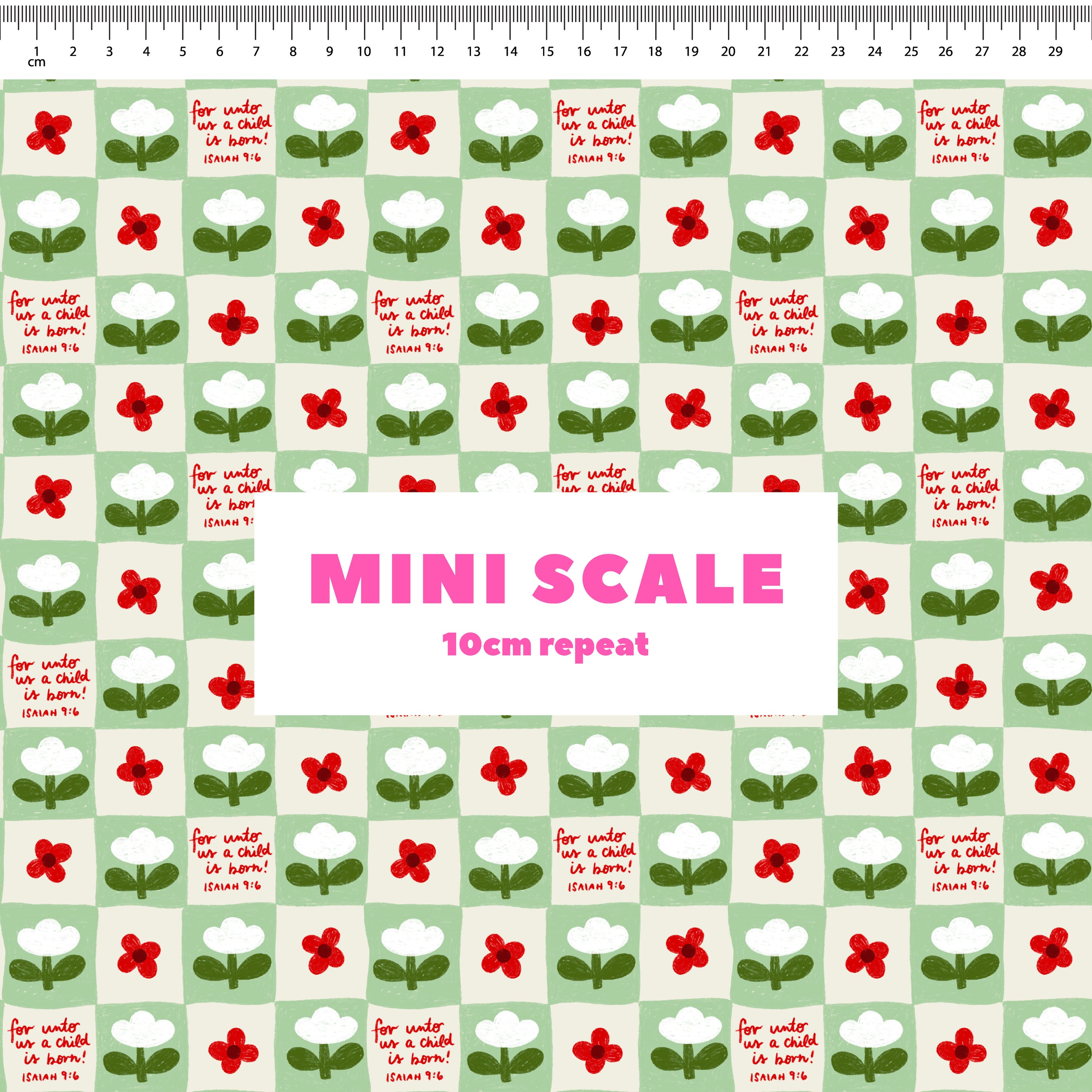 Isaiah 9:6 (Green) Preorder Fabric
