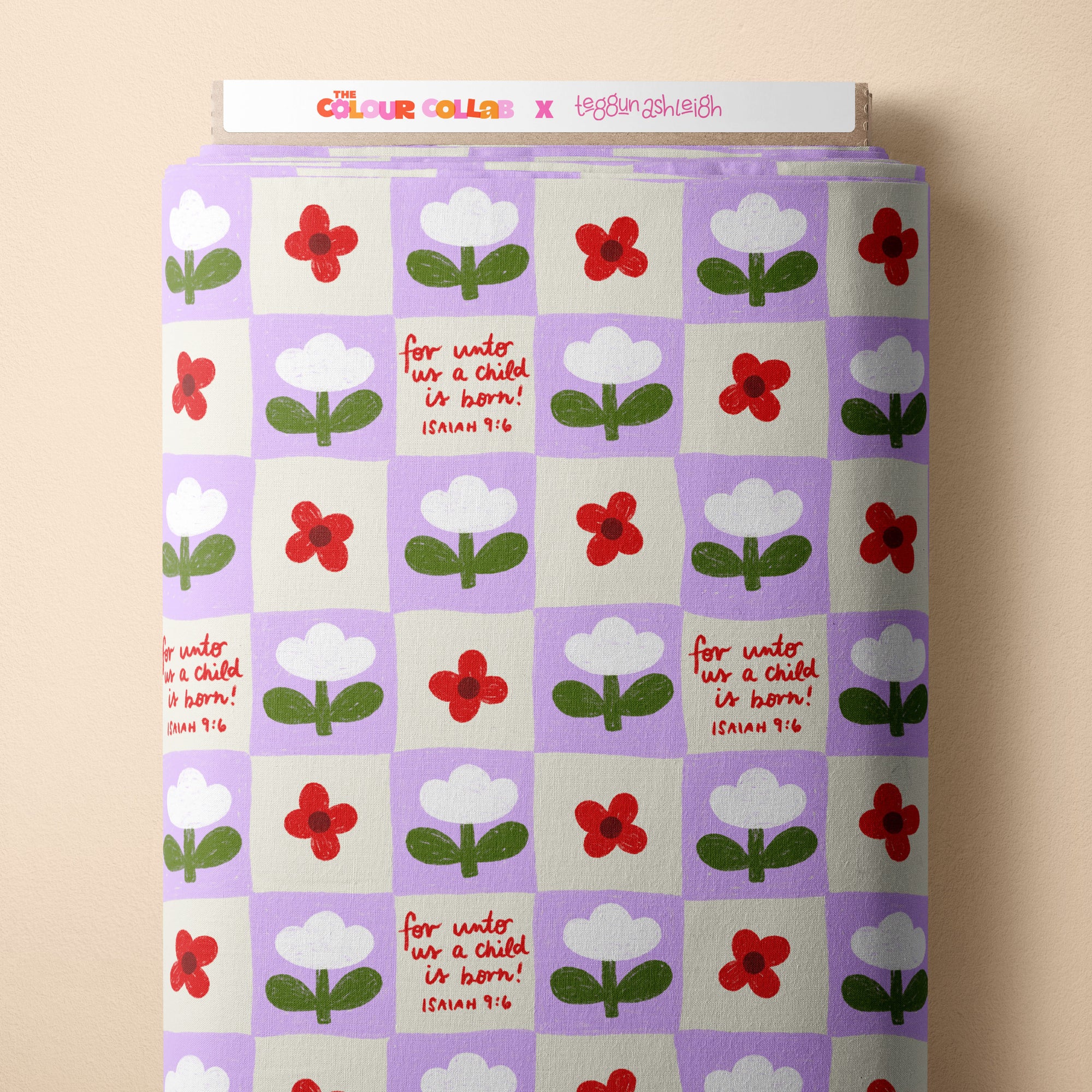 Isaiah 9:6 (Lilac) Preorder Fabric
