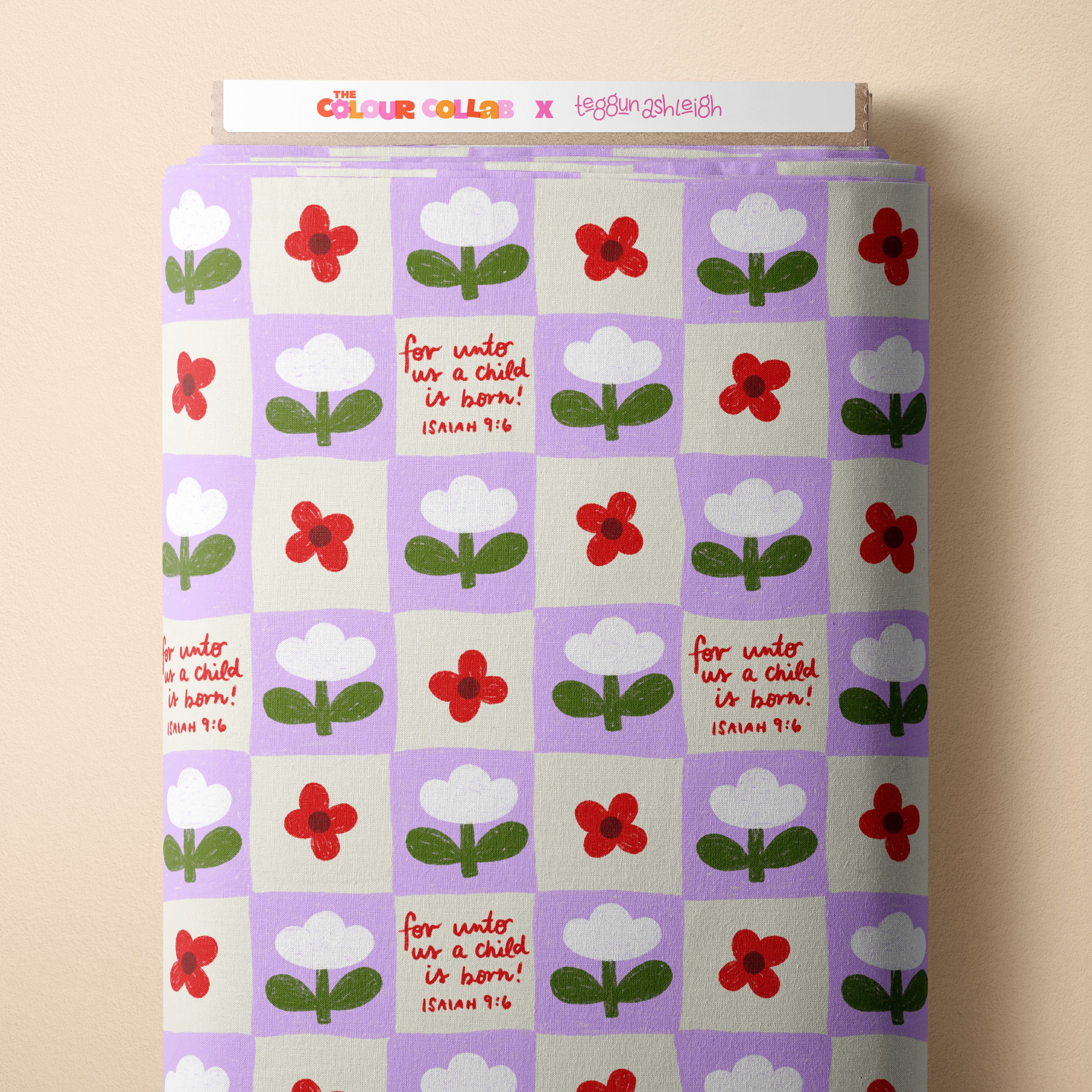Isaiah 9:6 (Lilac) Preorder Fabric