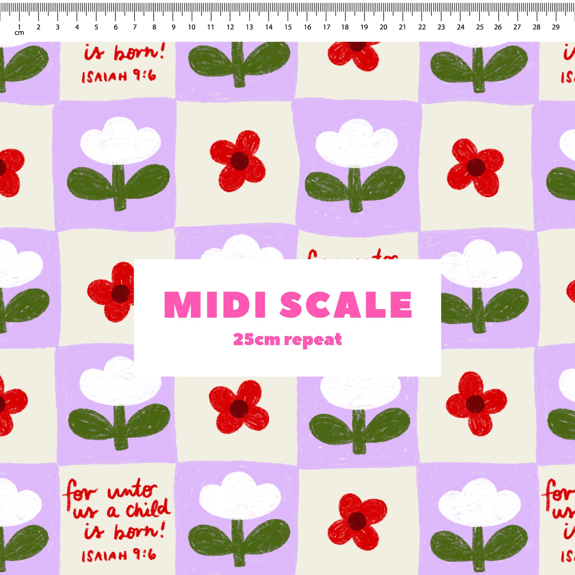 Isaiah 9:6 (Lilac) Preorder Fabric