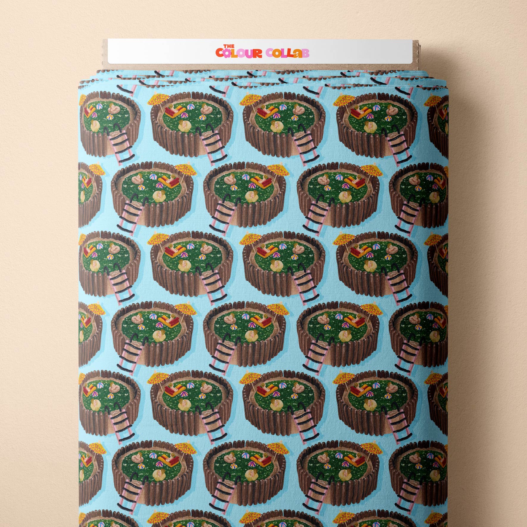 Preorder Fabric: Jelly Pool Cake (Blue)