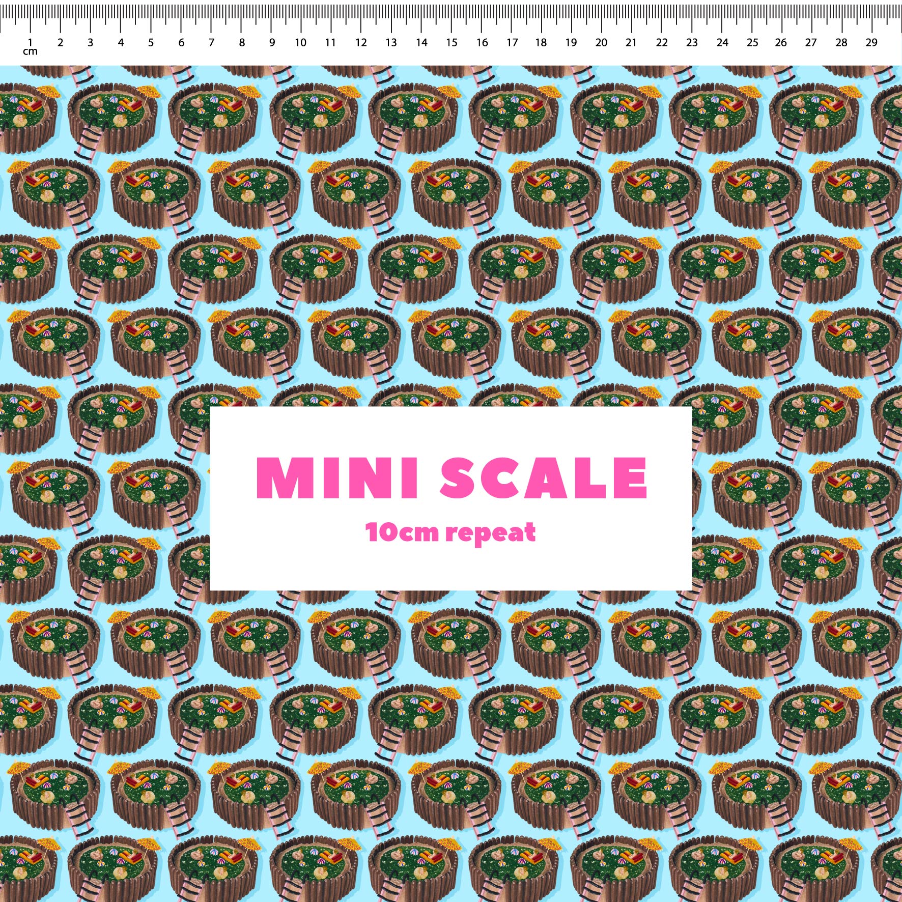 Preorder Fabric: Jelly Pool Cake (Blue)