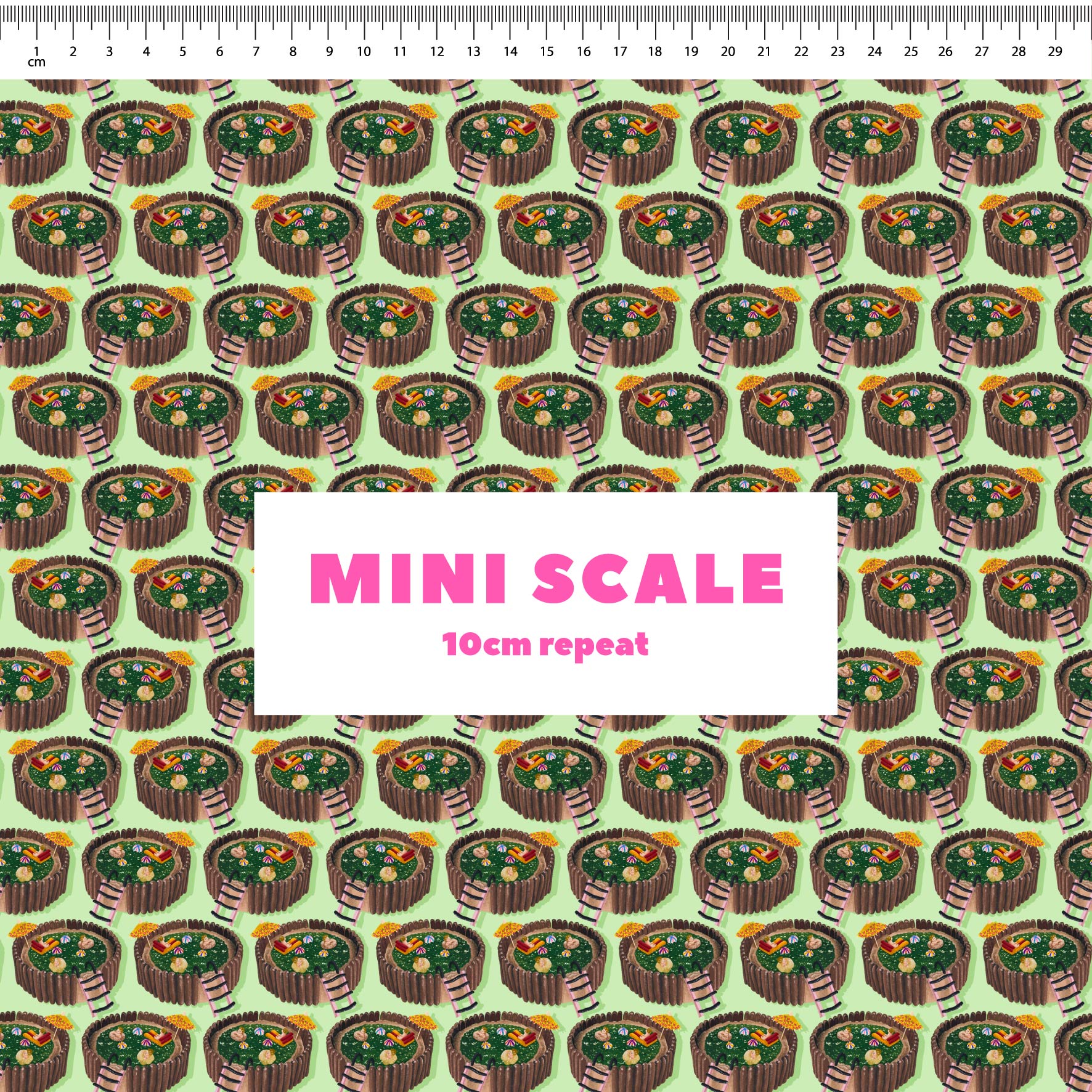 Preorder Fabric: Jelly Pool Cake (Green)
