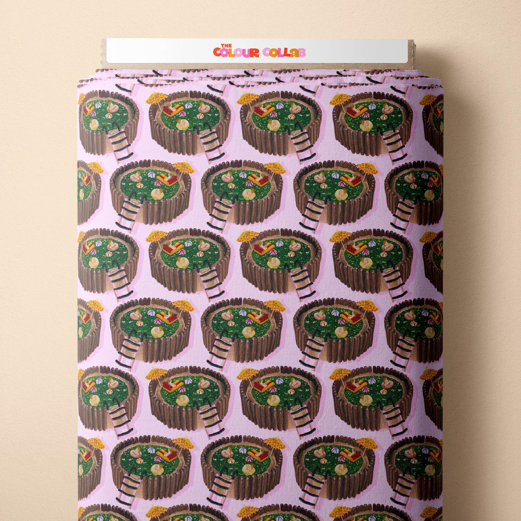 Preorder Fabric: Jelly Pool Cake (Pink)