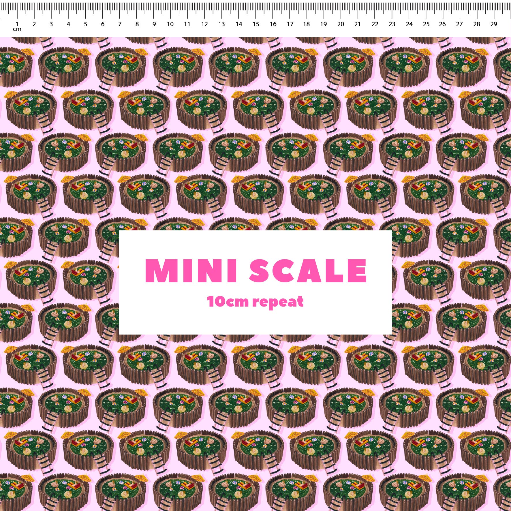 Preorder Fabric: Jelly Pool Cake (Pink)