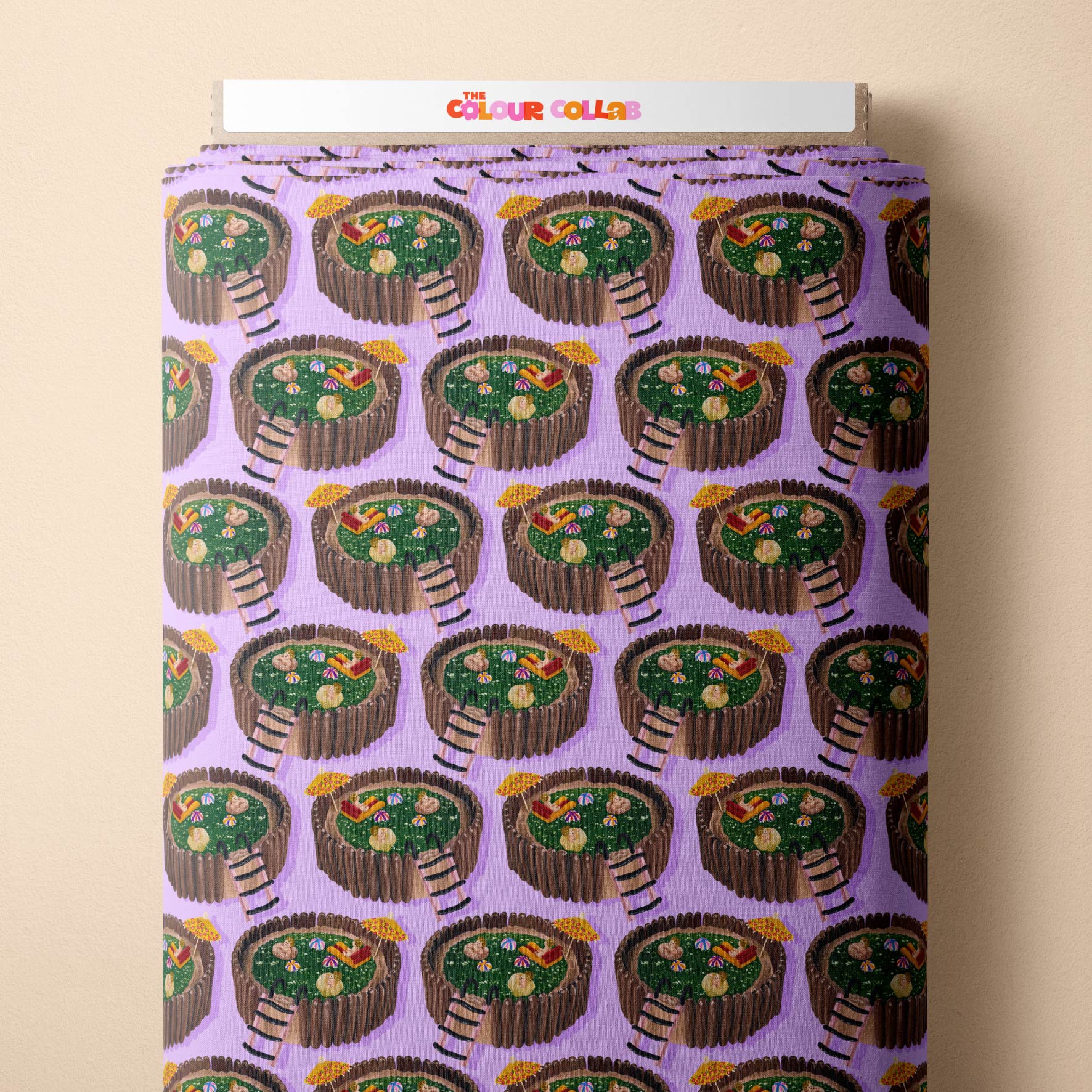 Preorder Fabric: Jelly Pool Cake (Purple)