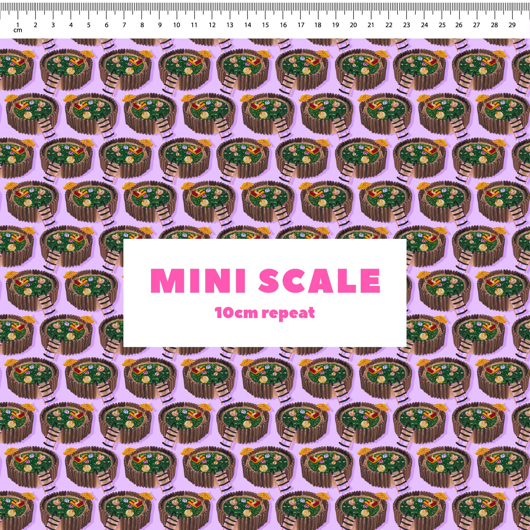 Preorder Fabric: Jelly Pool Cake (Purple)