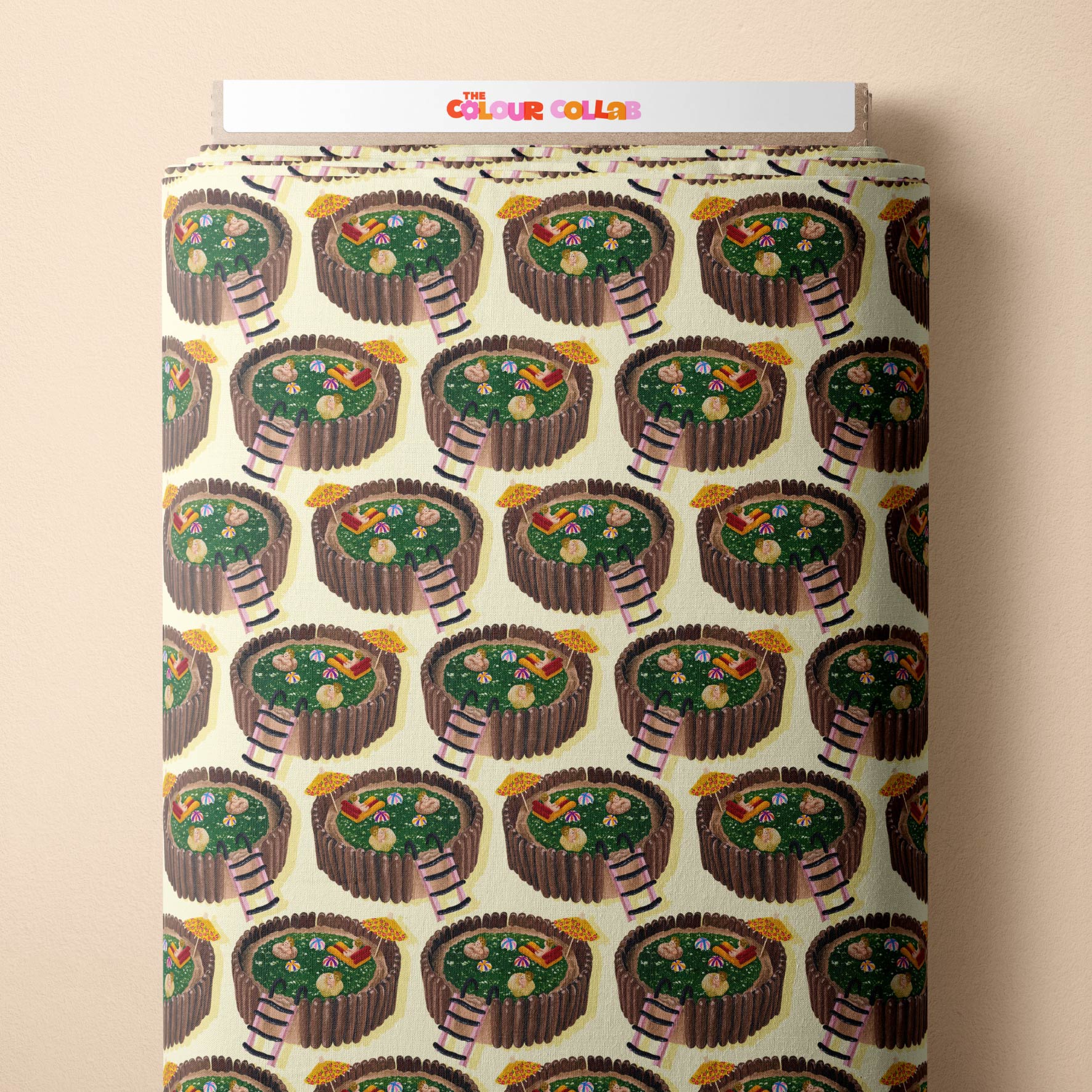 Jelly Pool Cake (Yellow) - 0.5m - Quilting Cotton - Mini Scale