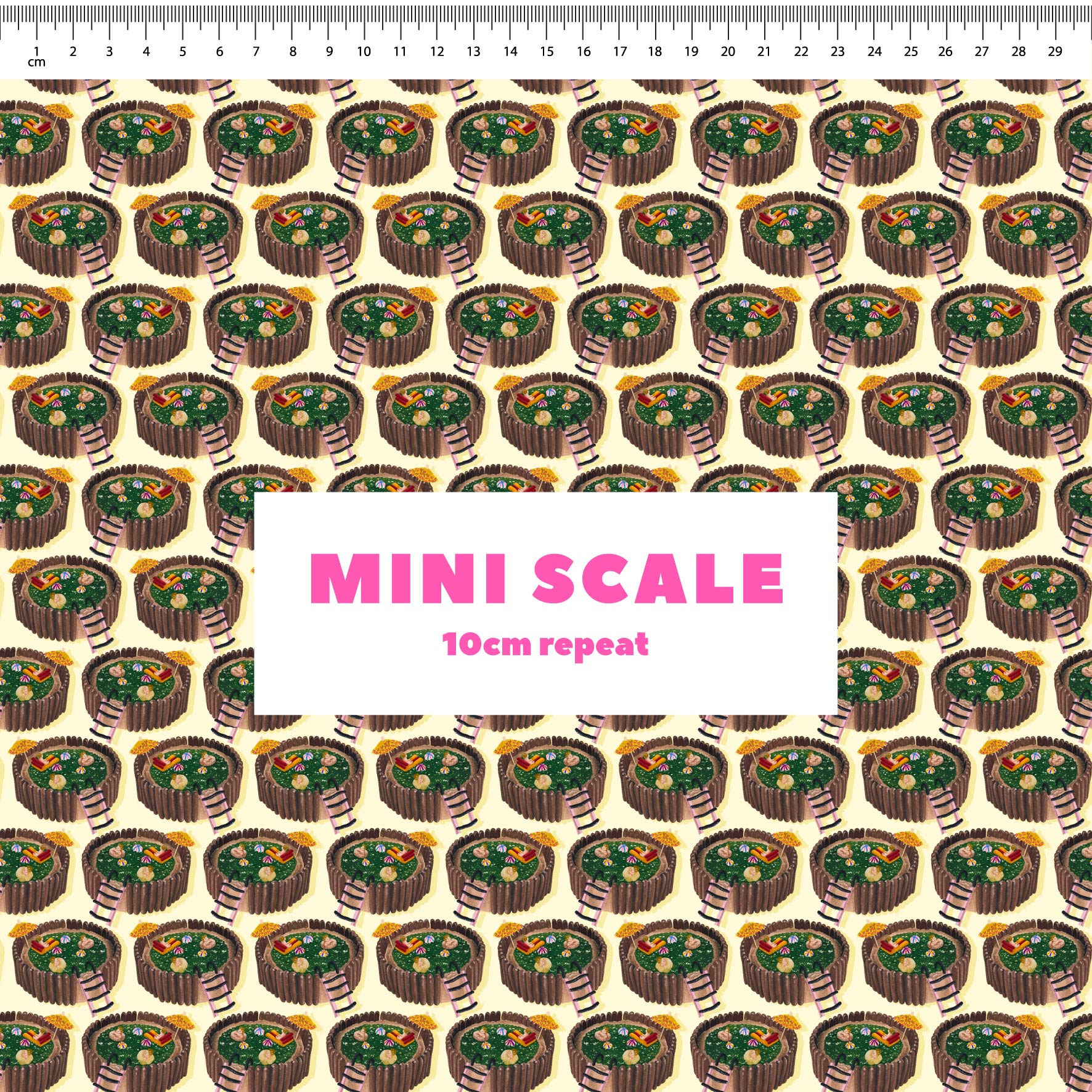 Jelly Pool Cake (Yellow) - 0.5m - Quilting Cotton - Mini Scale