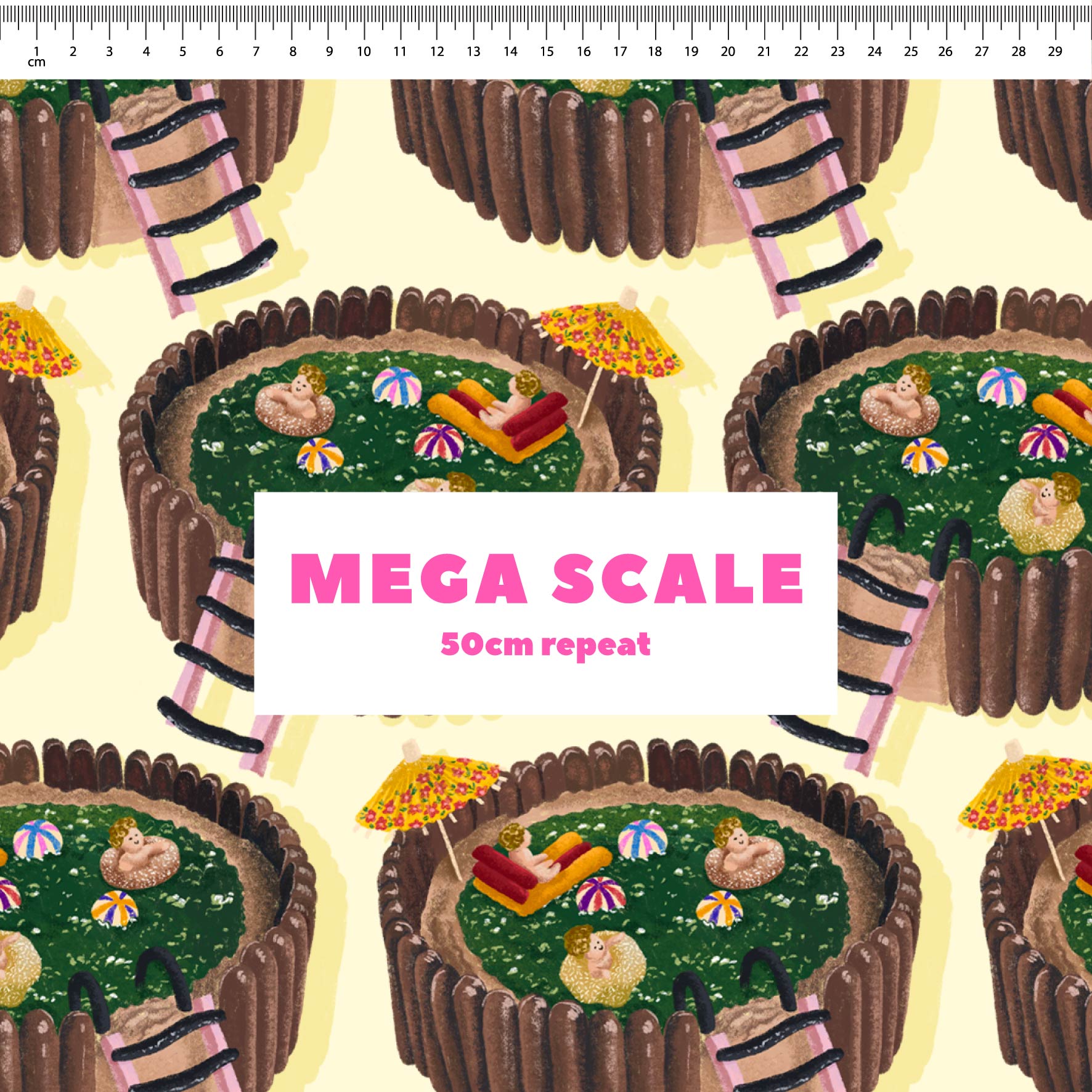 Preorder Fabric: Jelly Pool Cake (Yellow)