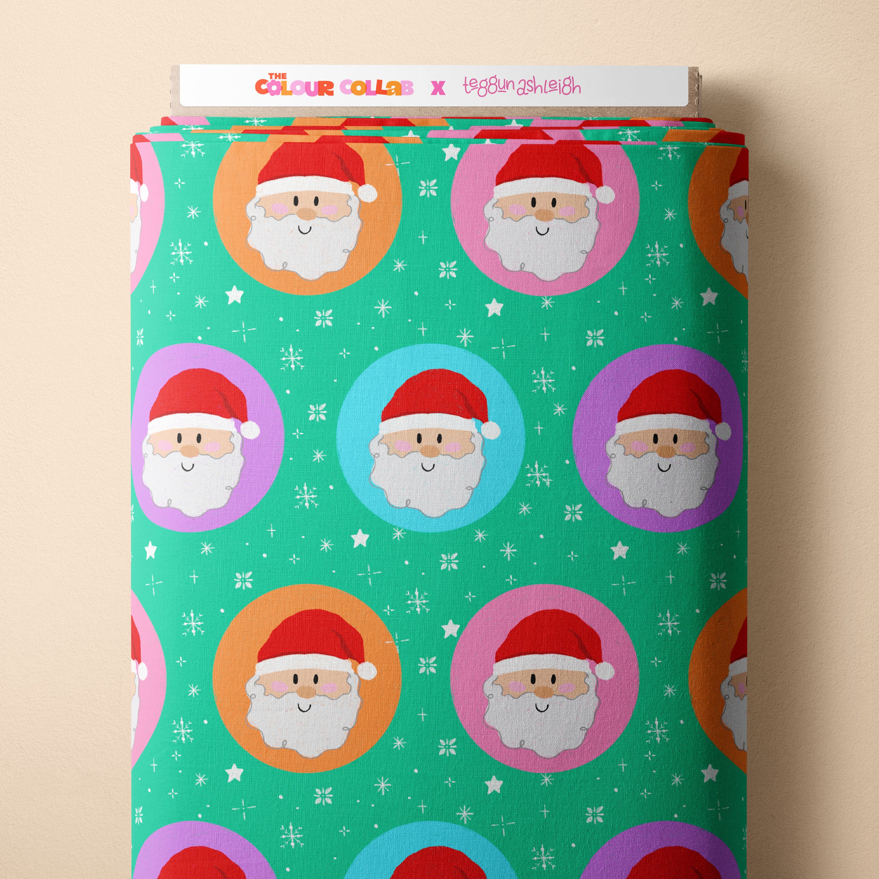Jolly Santas Preorder Fabric