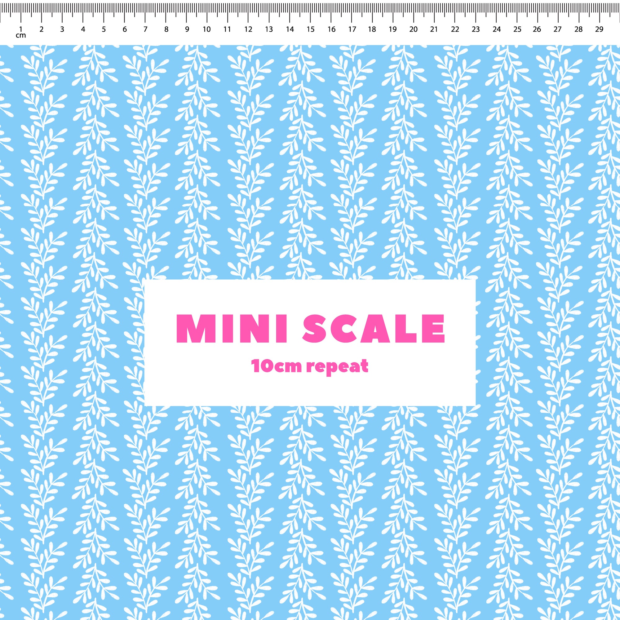 Leafy (Blue) Preorder Fabric