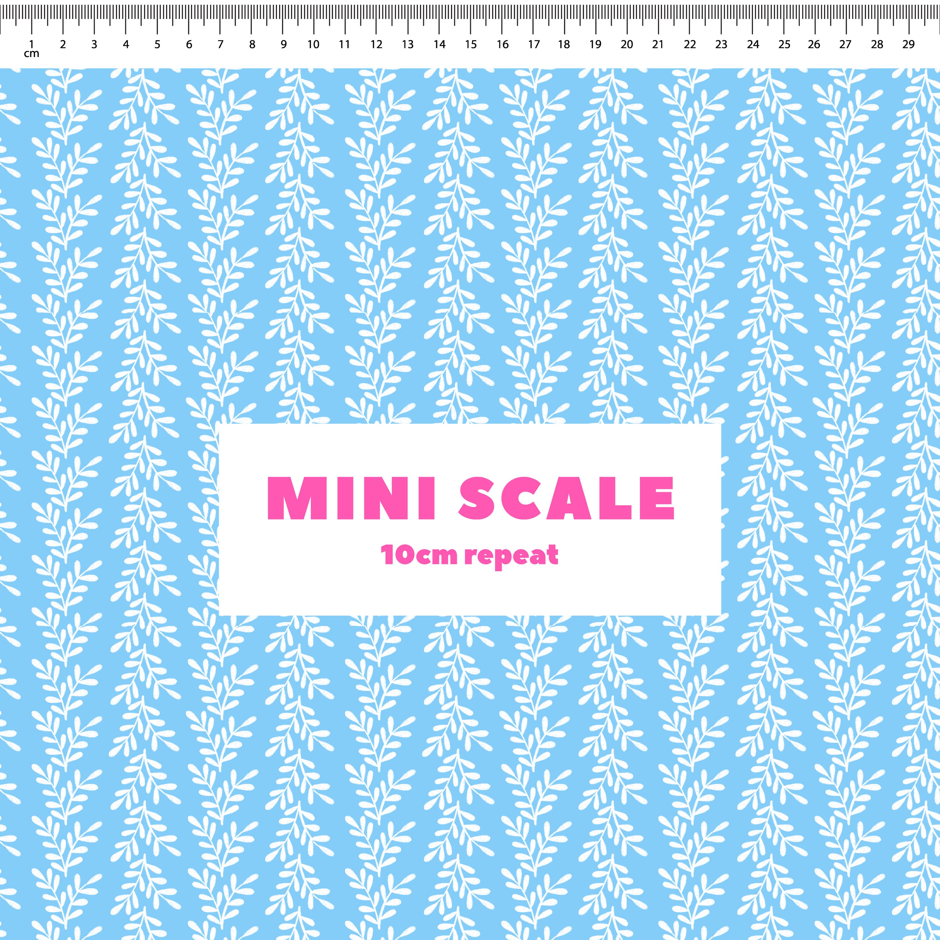 Leafy (Blue) Preorder Fabric