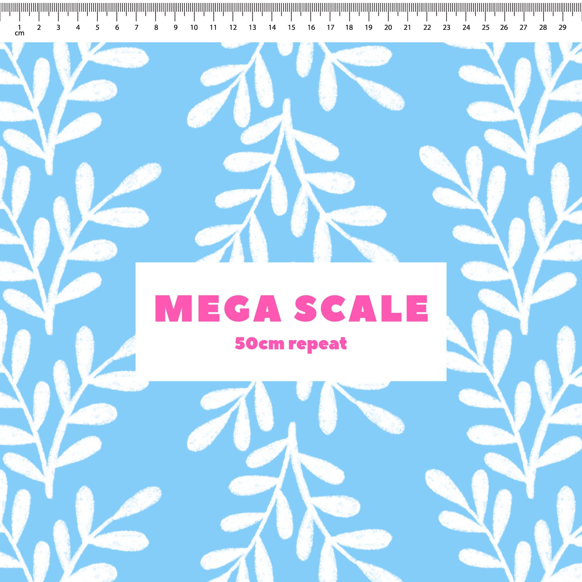 Leafy (Blue) Preorder Fabric