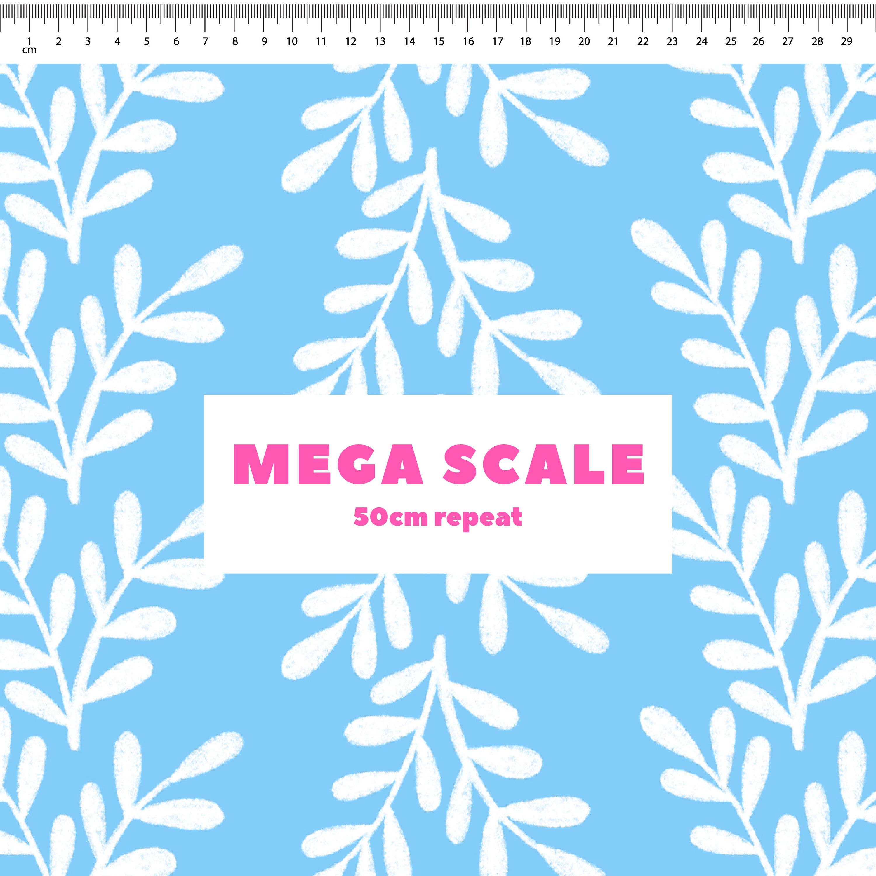 Leafy (Blue) Preorder Fabric