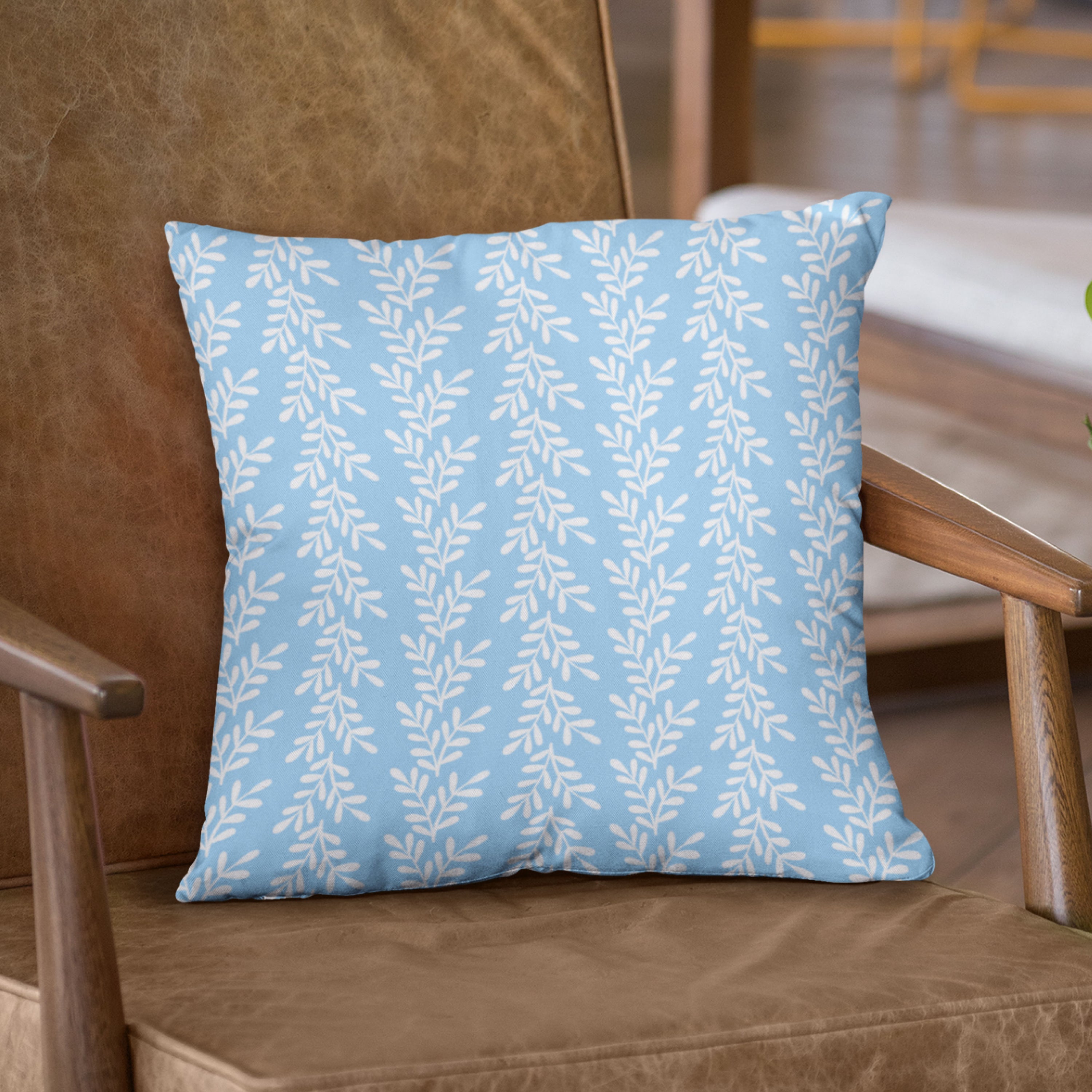 Leafy (Blue) Preorder Fabric
