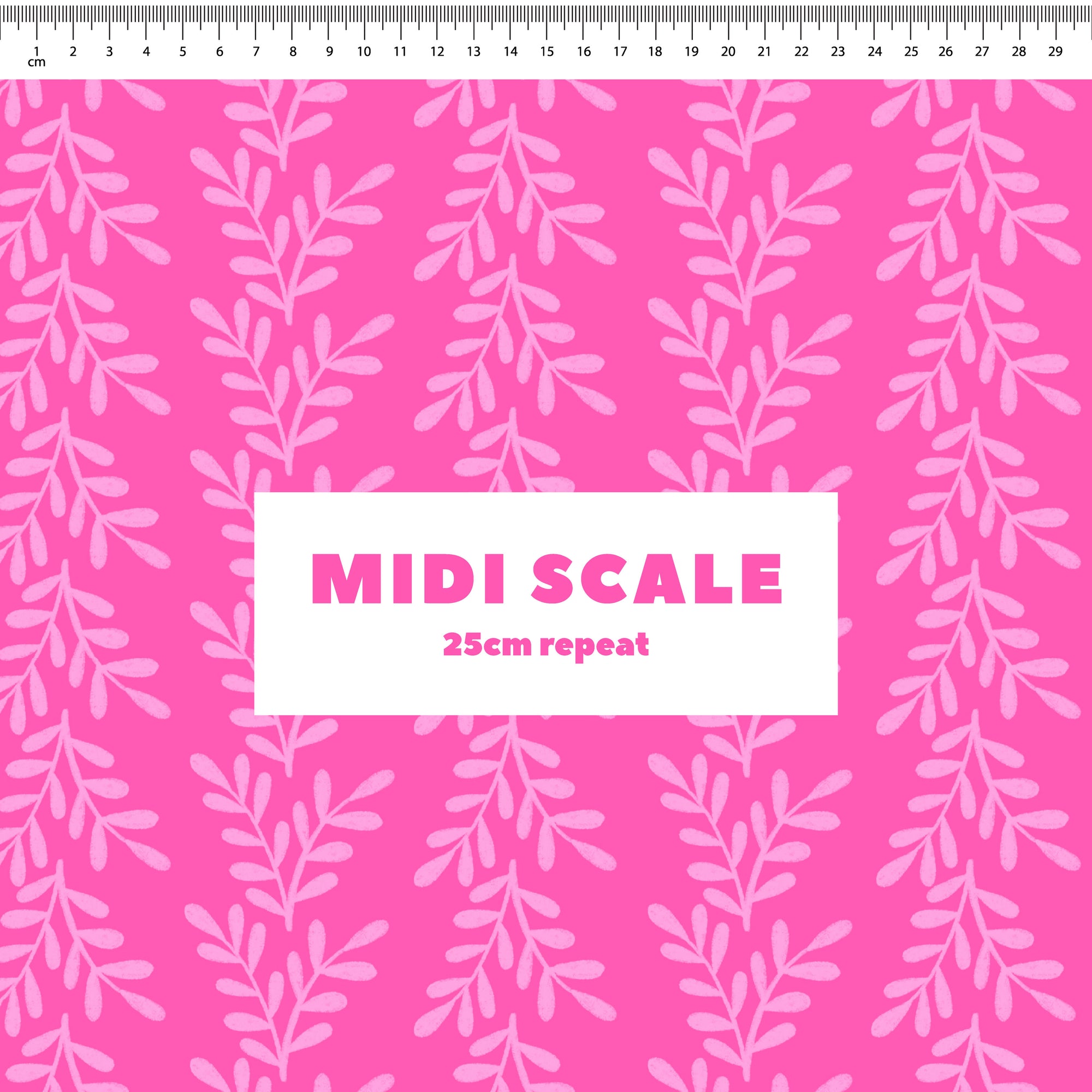 Leafy (Pink) Preorder Fabric
