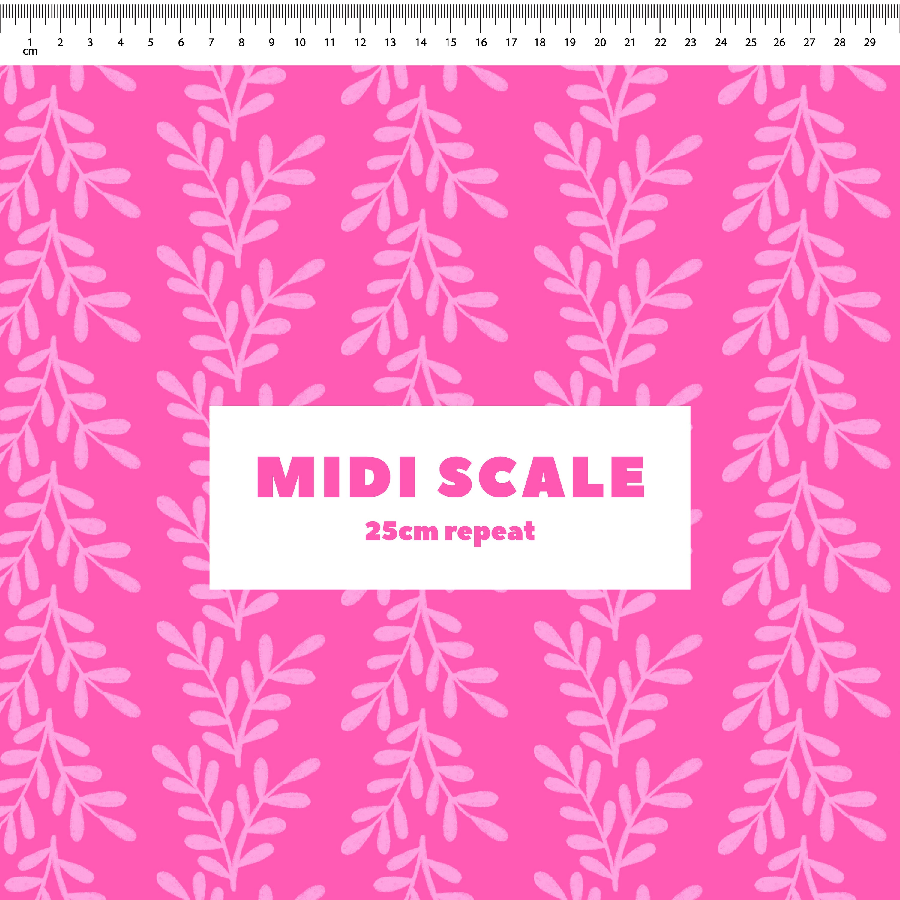 Leafy (Pink) Preorder Fabric