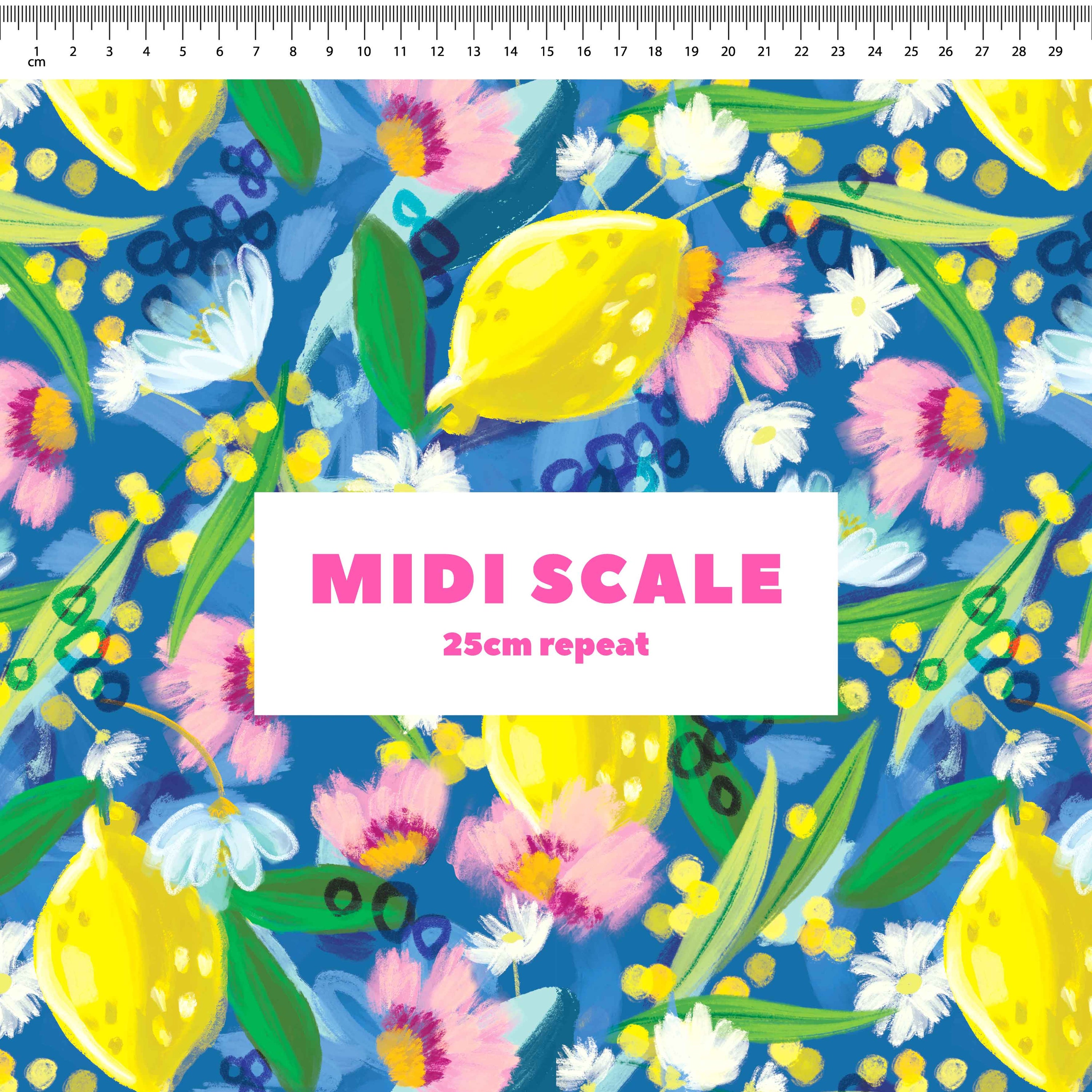 Lemon Wattle Preorder Fabric by Milly + Mae