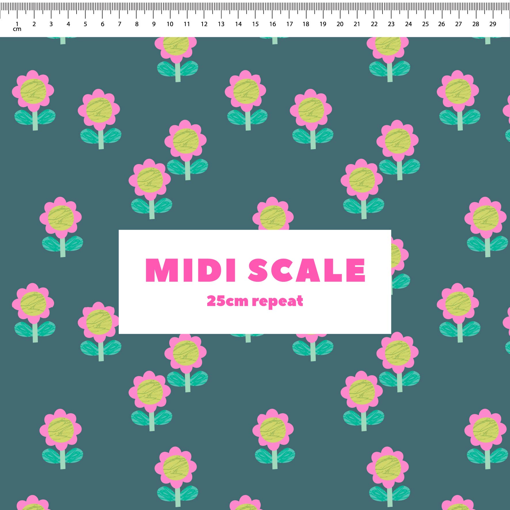 Little Flowers (Dusty Green) Preorder Fabric by New Kid Club