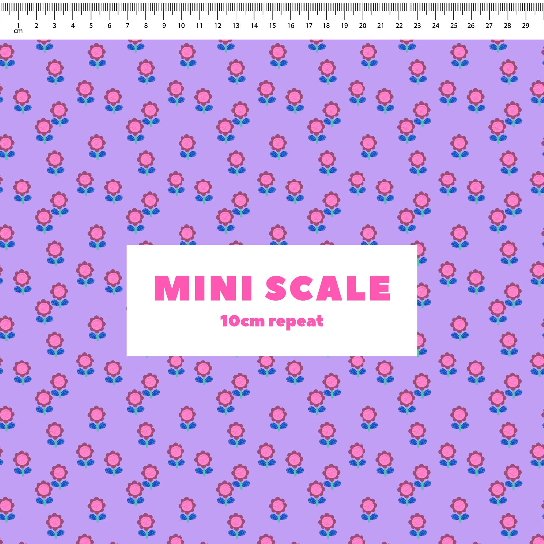 Little Flowers (Lilac) Preorder Fabric by New Kid Club