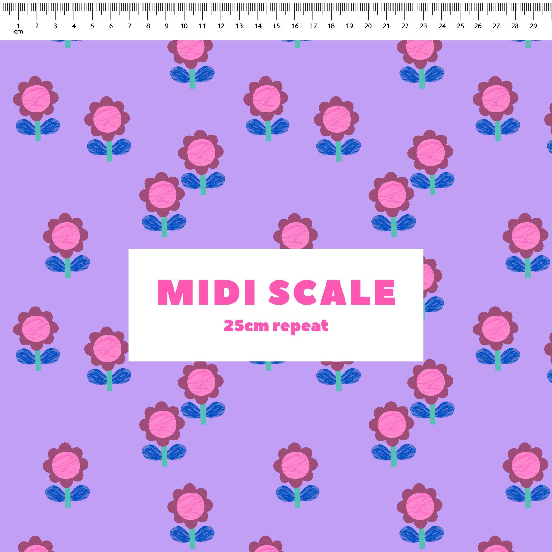 Little Flowers (Lilac) Preorder Fabric by New Kid Club
