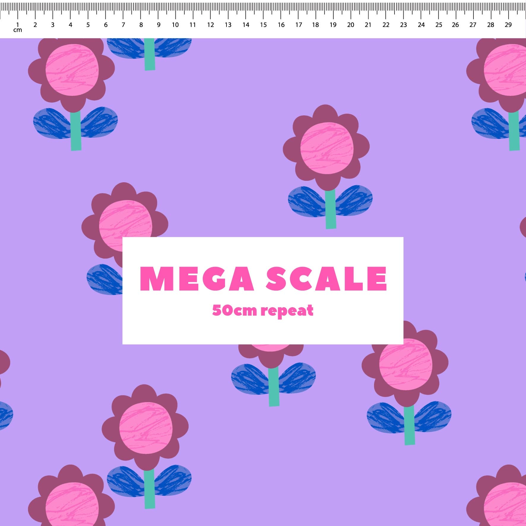 Little Flowers (Lilac) Preorder Fabric by New Kid Club