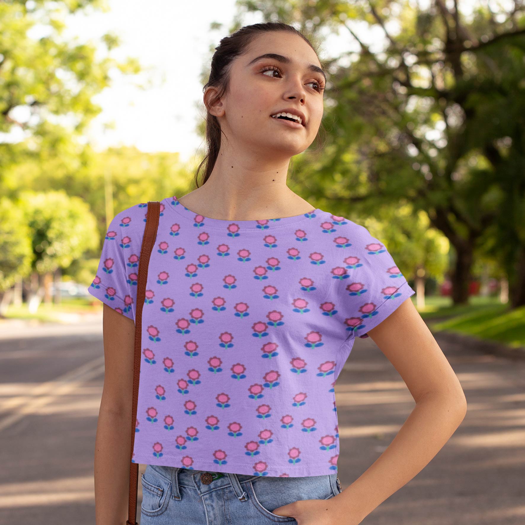 Little Flowers (Lilac) Preorder Fabric by New Kid Club