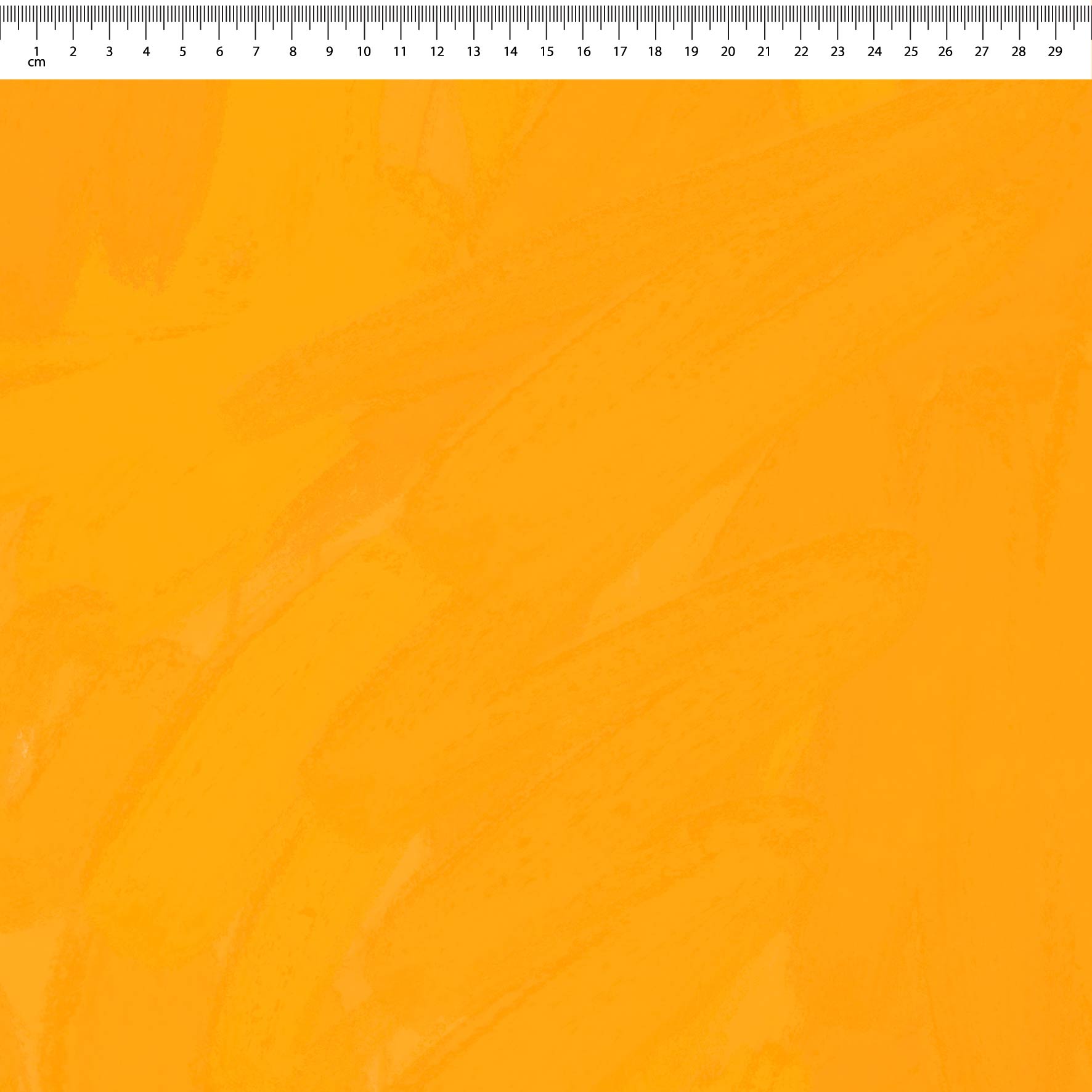 Plain Colour (Marigold) printed cotton fabric by Carly B in 10cm Mini Scale
