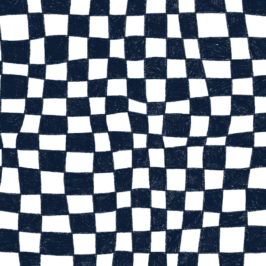 Preorder: Melted Checkers (Navy)