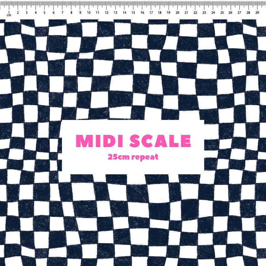 Preorder: Melted Checkers (Navy)