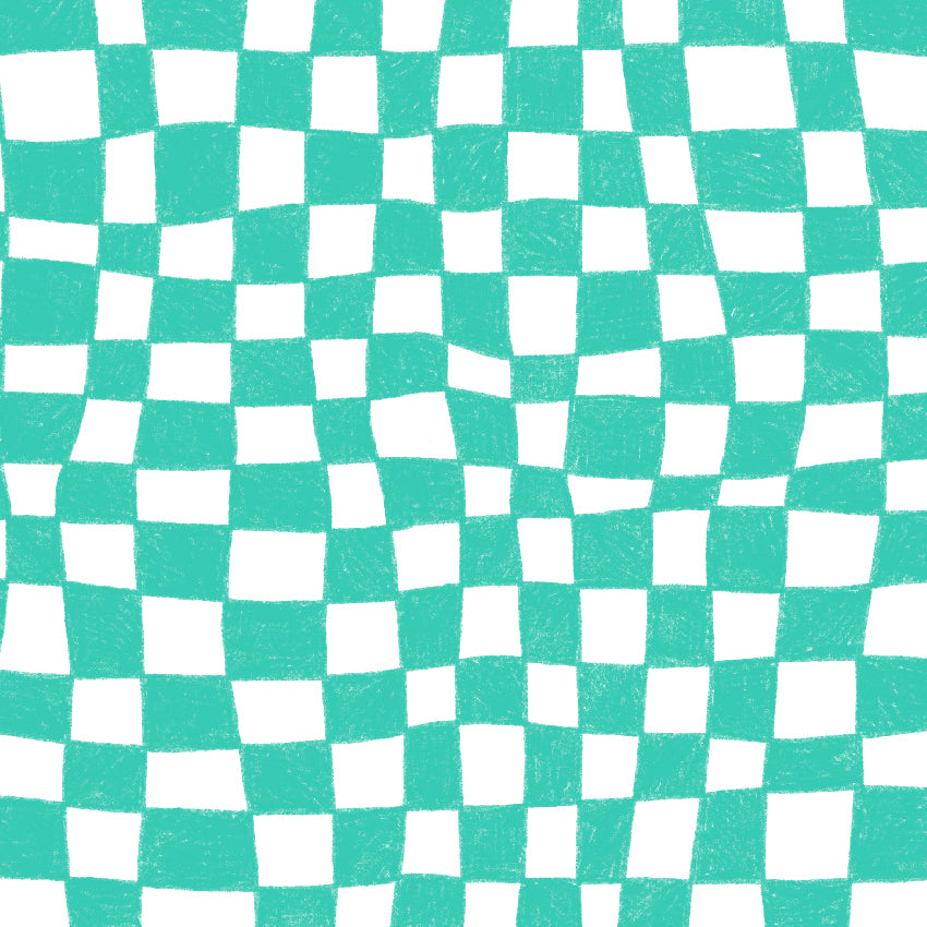 Preorder: Melted Checkers (Teal)