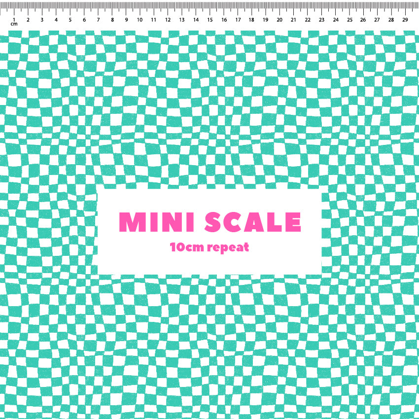 Preorder: Melted Checkers (Teal)