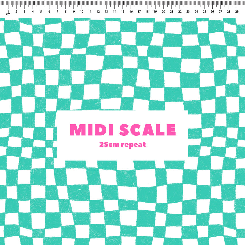 Preorder: Melted Checkers (Teal)