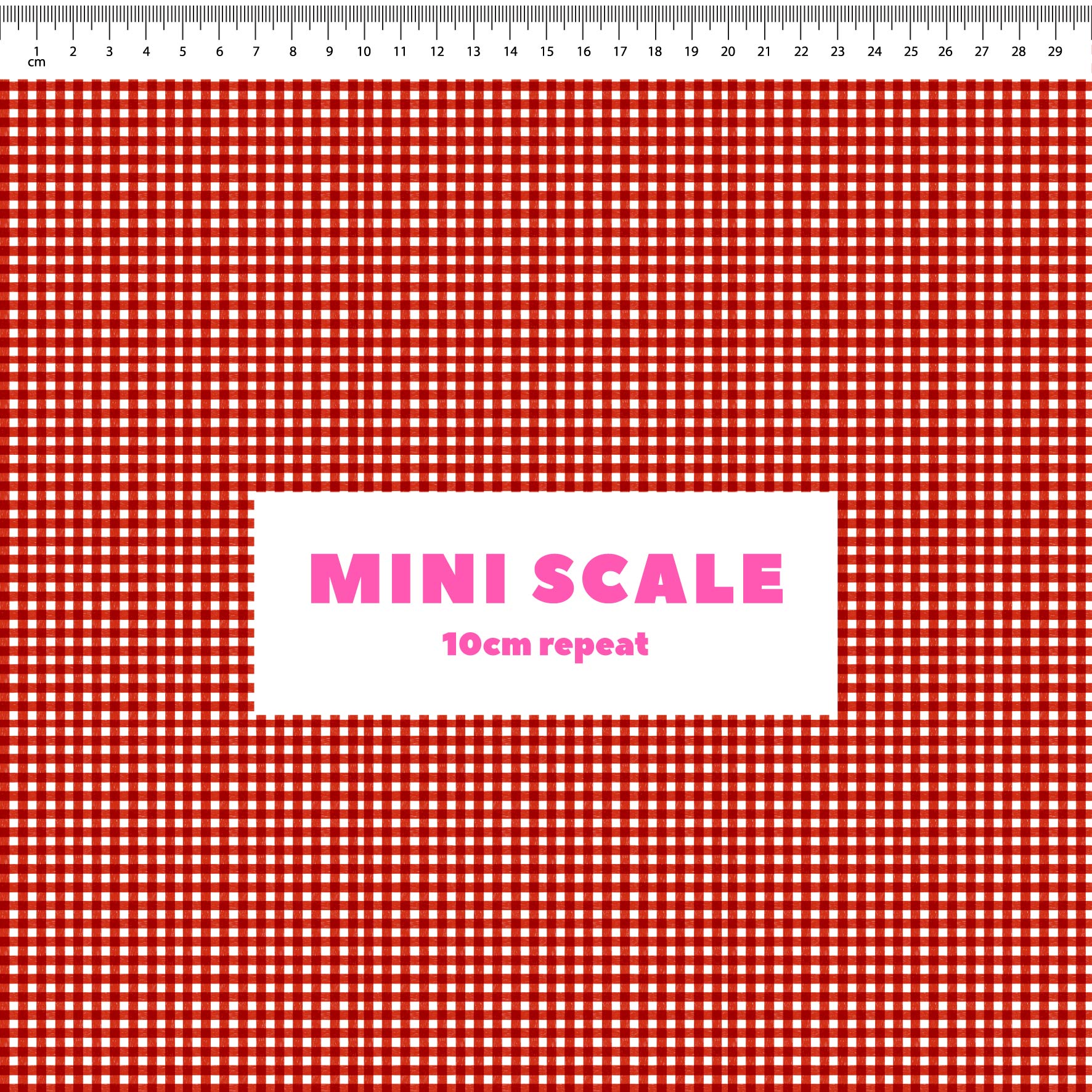 Preorder: Micro Gingham (Red)