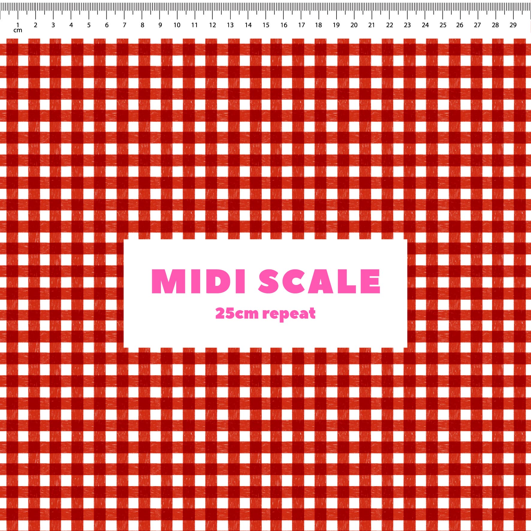 Preorder: Micro Gingham (Red)