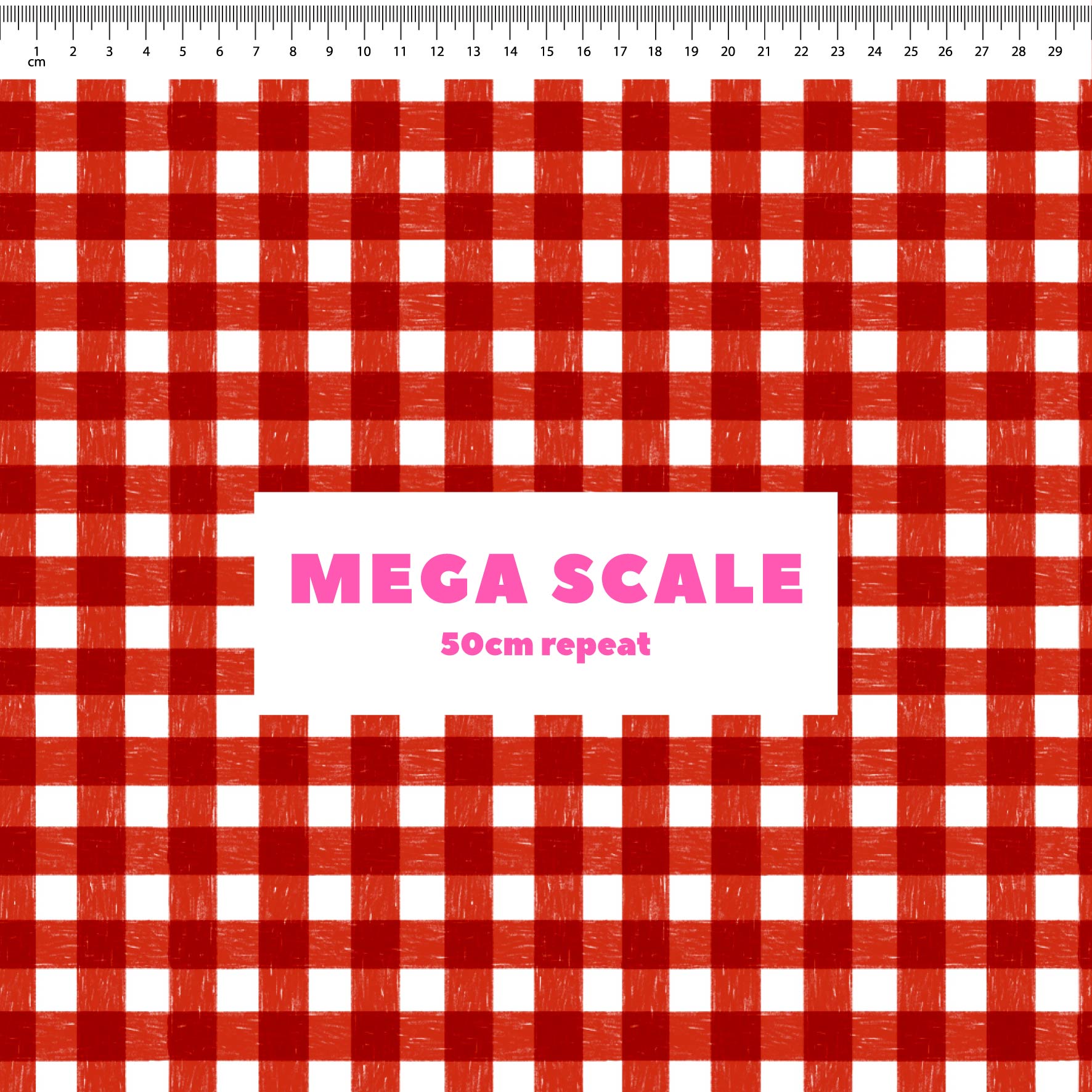 Preorder: Micro Gingham (Red)
