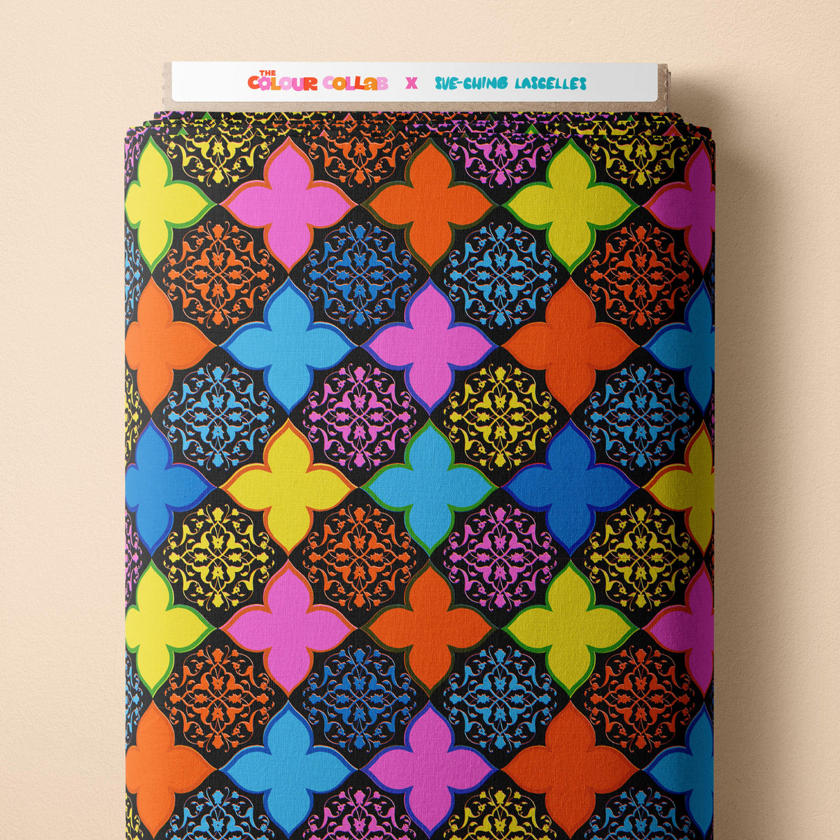 Midnight Clovers Preorder Fabric by Sue-Ching Lascelles