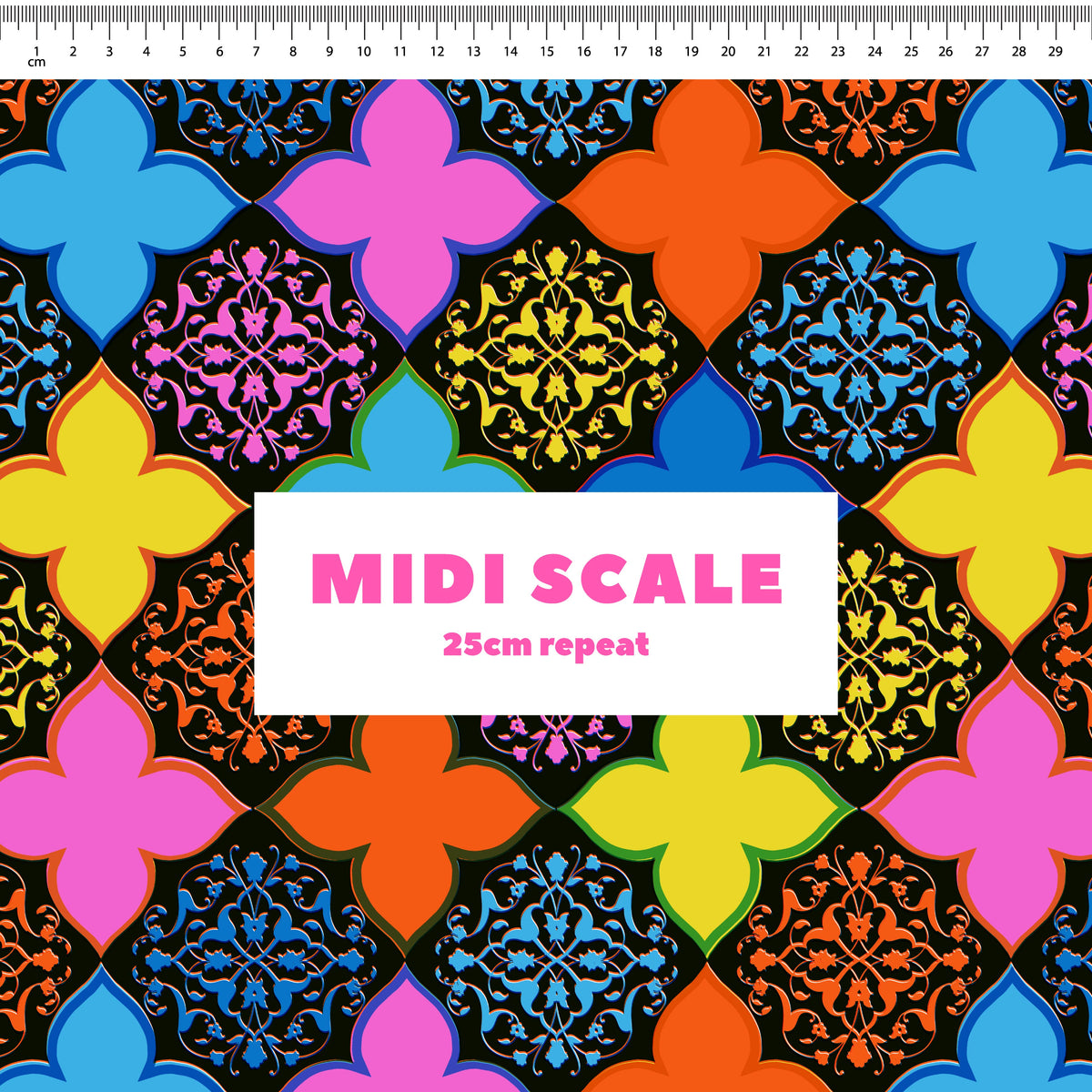 Midnight Clovers Preorder Fabric by Sue-Ching Lascelles