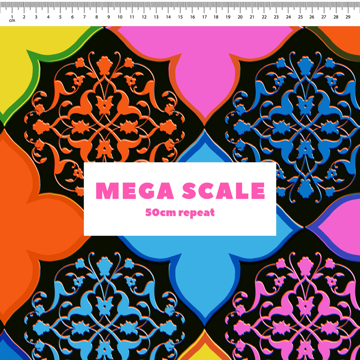 Midnight Clovers Preorder Fabric by Sue-Ching Lascelles