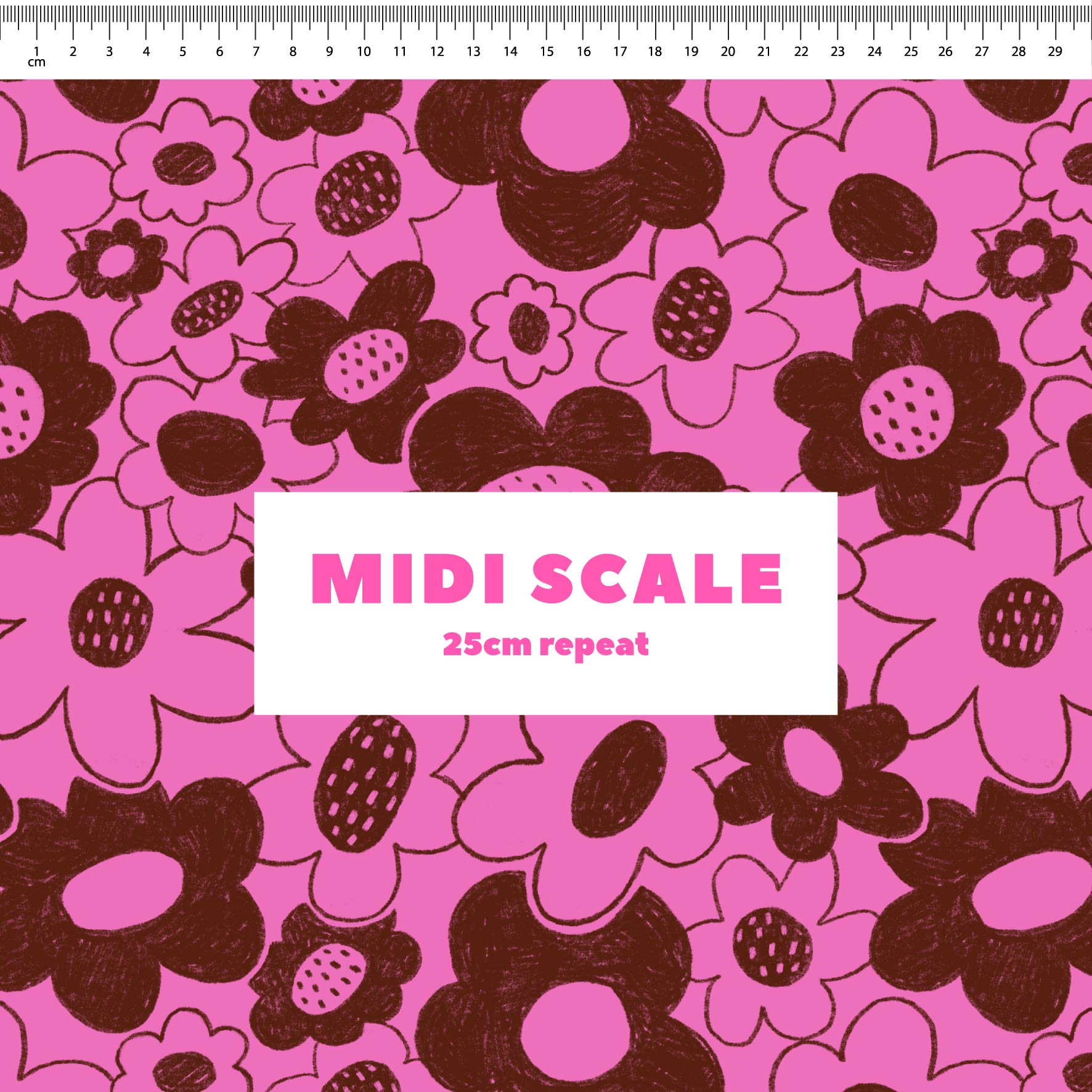 Preorder: Monochrome Blooms (Pink Reversed)