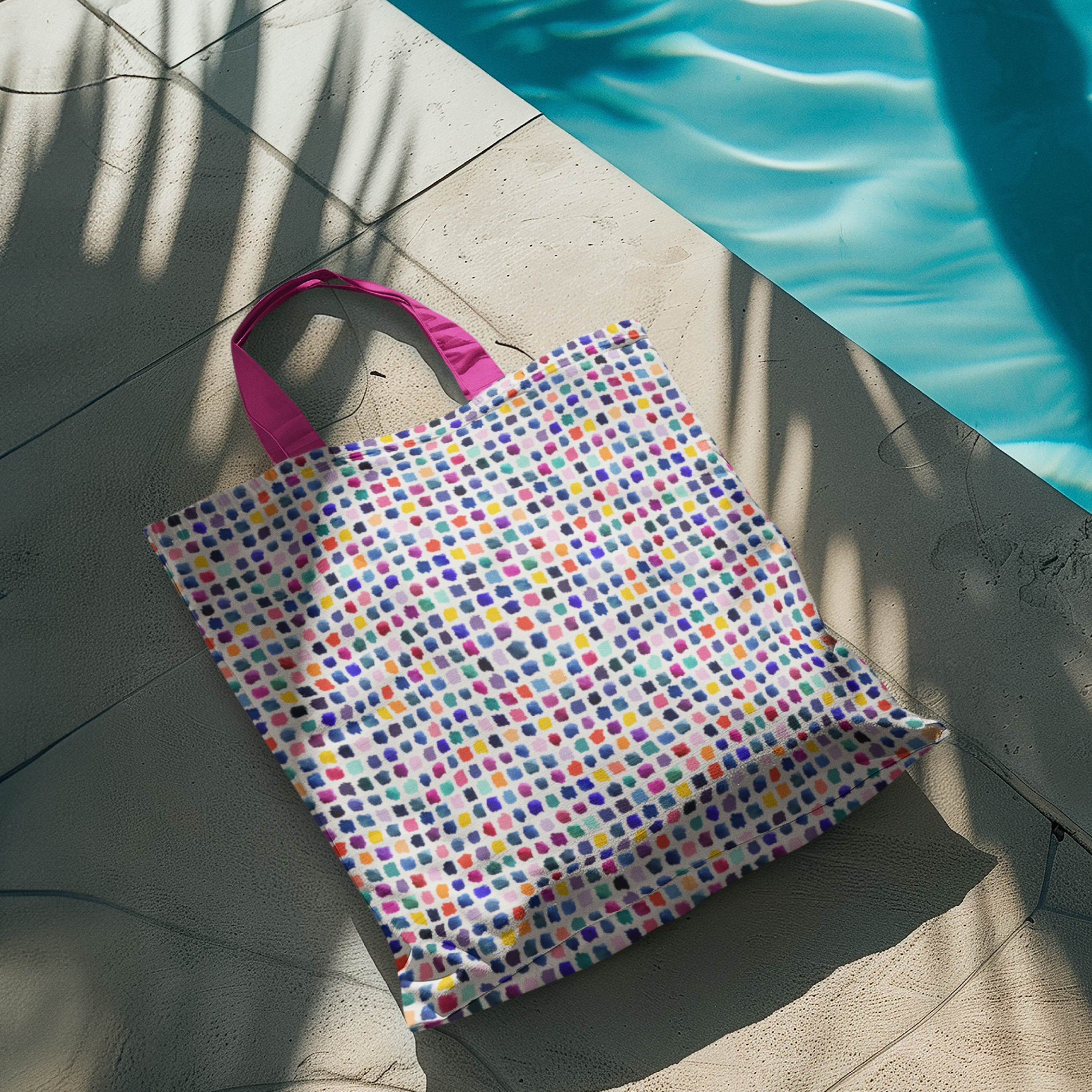 Paint Pallet (Multi) colourful printed fabric by Rachel Parker