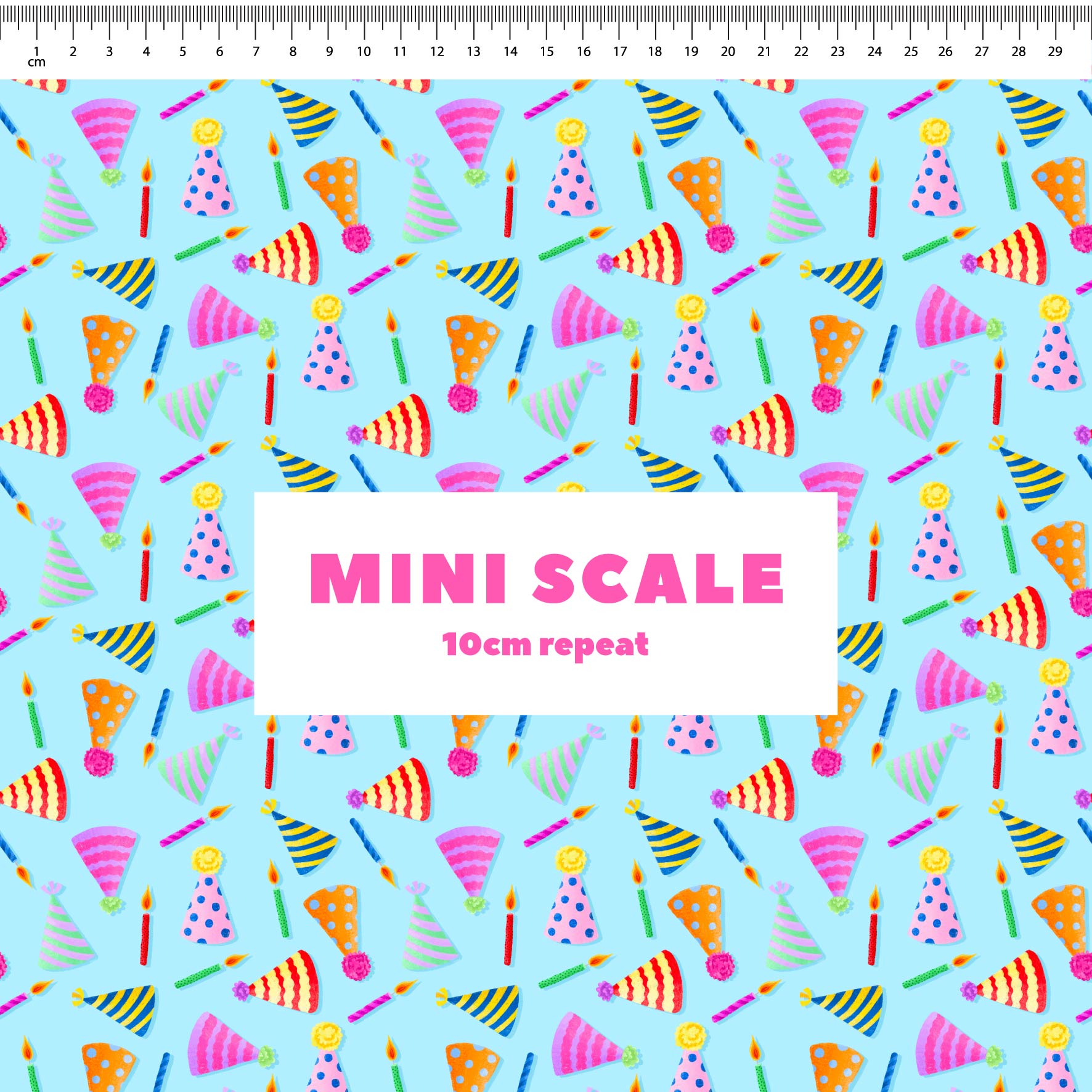 Preorder Fabric: Party Time (Blue)