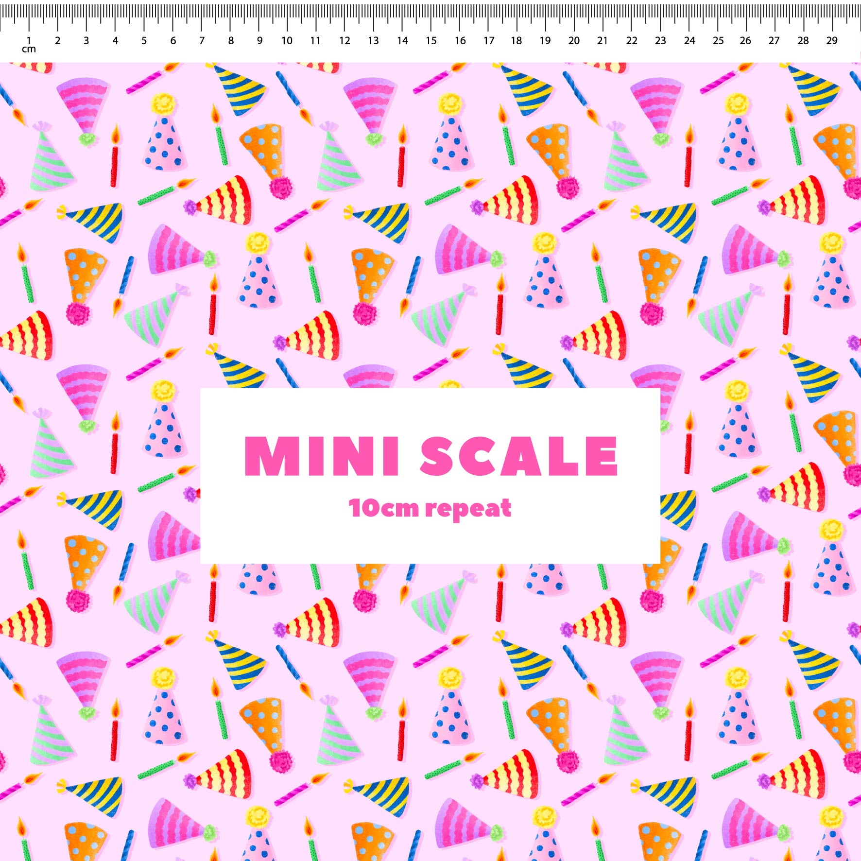 Preorder Fabric: Party Time (Pink)